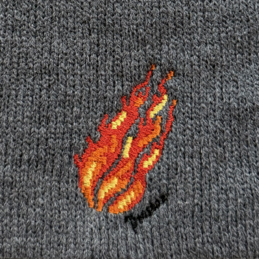 Pixel Flame Beanie