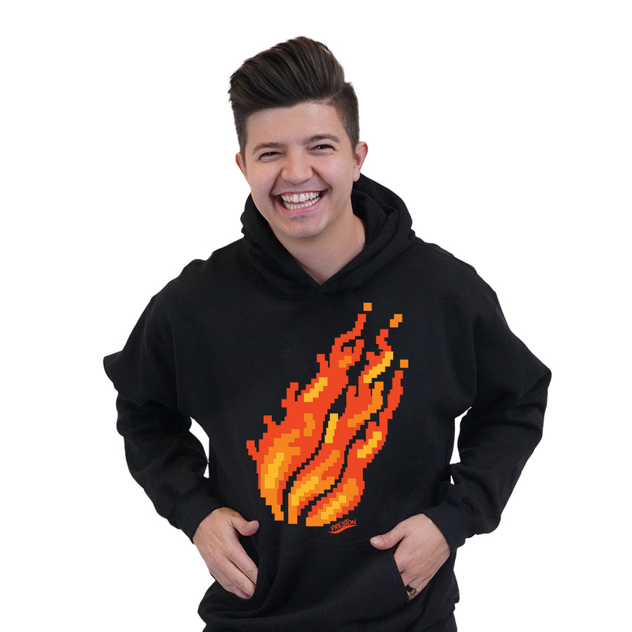 Pixel Flame Hoodie