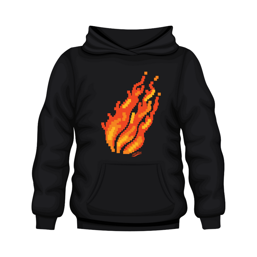 Pixel Flame Hoodie