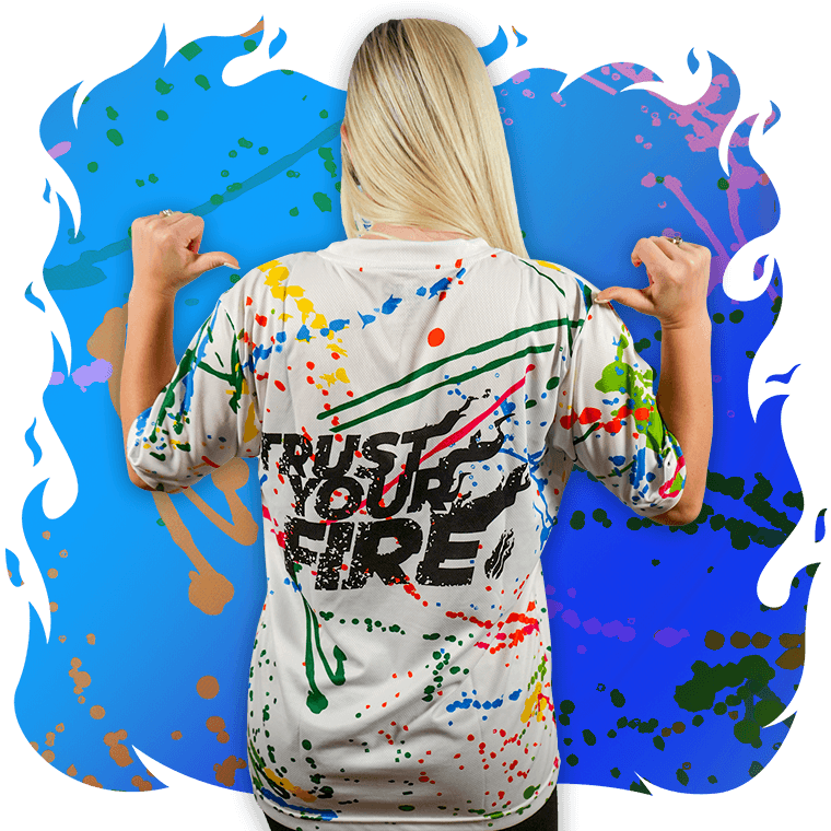 Splatter Paint Tee - Fire Merch